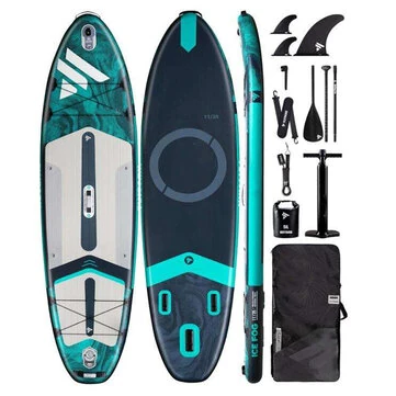 [EU Direct] WaveRite 335*89*15cm Inflatable Stand Up Paddle Board Surfboard Complete Paddleboard Accessories Adjustable Paddle Pump ISUP Travel Backpack Leash Waterproof Bag Adult Paddle Board