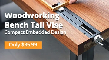 Woodworking Bench Tail Vise Compact Embedded Design