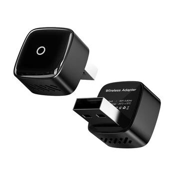 Wooboobox M5 Wireless Carplay Android Auto Box USB / Type-C Port Plug and Play WIFI 5.8G BT5.0 Wired to Wireless Adapter