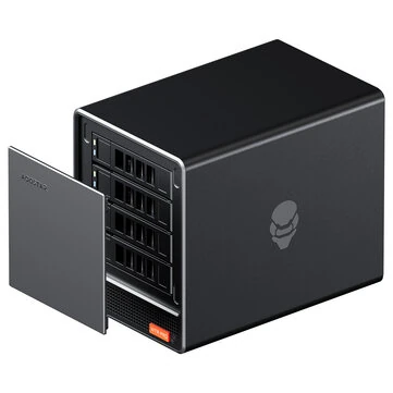 AOOSTAR WTR PRO NAS Mini PC AMD Ryzen 7 5825U 8 Core 16 Threads 4 Bays 90T Storage Dual 2.5G Ethernet Ports Windows 11 4K Triple Screen Display Mini Computer