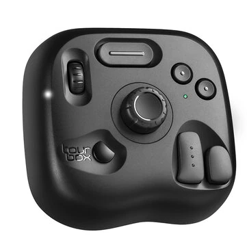 TourBox Lite Oasis Series for iPad Drawing bluetooth Controller Keyboard Wireless Creative Console with Custom Software for Photo Video Editing Photoshop Lightroom Premiere Pro DaVinciResolve