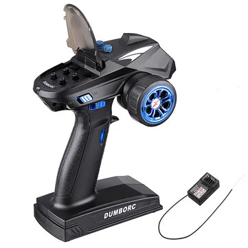 DumboRC X6 2.4GHz 6CH FHSS Radio Transmitter Support Gyro Sensitivity Adjustment with P6FG RC Receiver for JJRC Q65 MN-90 RC Car Boat Tank Model Parts
