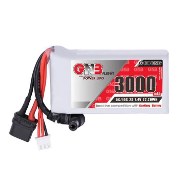 GAONENG GNB 7.4V 3000mAh 2S 5C LiPo Battery XT30 / XT60 Plug for Fat Shark FPV Flight Goggles