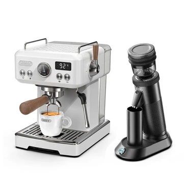 [EU Direct] HiBREW H10 Plus Espresso Machine & G5 Coffee Grinder Combo 20 Bar Pressure PID Temp Control 36 Grind Settings