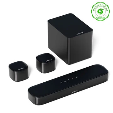 [EU Direct] Refurbished Ultimea Aura A30 250W 5.1CH Soundbar bluetooth Soundbar 6 Drivers BassMX SurroundX Technology 121 Preset EQ Matrices 6 Adjustable Surround Levels Wired Soundbar Desktop Speaker Subwoofer