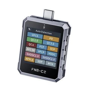 FNIRSI FNB-C2 USB Type-C Tester PD3.1 Fast Charging Voltage Current Power Analyzer 50V Support PC Data Logging E-Marker Chip Testing