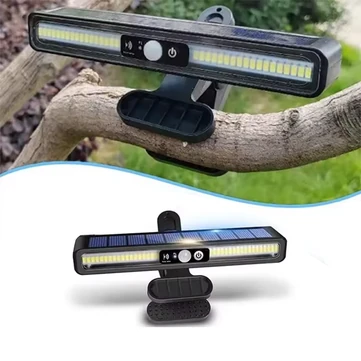 IPRee Outdoor LED Solar Clip-On Landsca Lights Waterproof Street Lantern Motion Sensor Wall Light For Garden Garage Courtyard Staircase Lighting Lamp