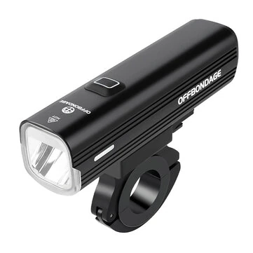 OFFBONDAGE HR3-1000 Bike Headlight 1000LM Lightweight Waterproof USB Charging Bicycle Front Light for Outdoor Night Riding Safety