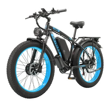 [USA DIRECT] KETELES K800 Electric Bike 48V 23Ah Battery 1000W*2 Dual Motors Recommended Top Speed 25KM/H 26inch Tires 50-80KM Mileage Range 180KG Max Load Electric Bicycle