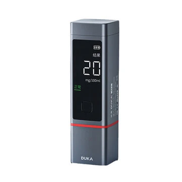 DUKA Portable Alcohol Tester Non-contact Breath Analyzer LCD Digital Display Rechargeable High-precision Alcohol Tester Tool