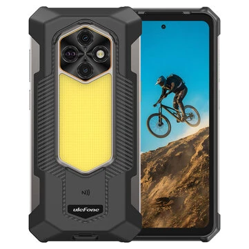 Ulefone Rugking 5 Pro AI Versatile LED Light 20000mAh 16GB 256GB 64MP Camera 6.78 inch Android 16 33W Fast Charge NFC Unisoc T7250 Octa Core IP68 IP69K Waterproof 4G Rugged Smartphone