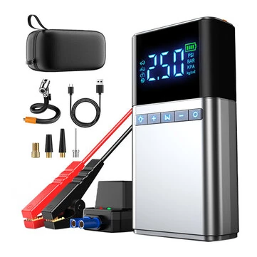 7500A Car Jumper Starter with 150PSI Tire Inflator Power Bank Portable Multi-functional All in one Machine