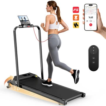 [EU Direct] Formill FT52 Walking Pad Treadmill with 6% Incline - Top Speed 12km/h, 2.5HP Quiet Motor, Remote Control & App Connectivity, 120KG Capacity, Space-saving for Home Office