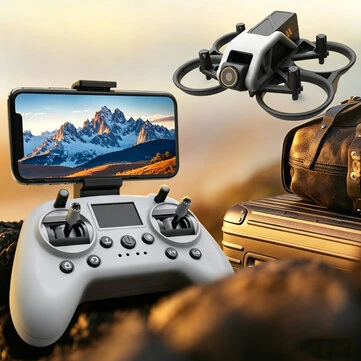 QY S6 Simulation FPV Racing Drone with 2-in-1 Simulator Controller WiFi FPV Altitude Hold Mode Racer Training Beginner 2.4G RC Quadcopter RTF