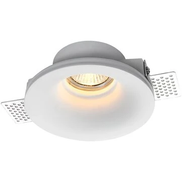 Elfeland GU10 Recessed Gypsum Downlight Anti-Glare Round/ Square LED Spotlight for Living Room Bedroom Home Lighting