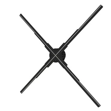 P60 Smart 3D Hologram Fan Display 60cm LED Projector 4K Naked-Eye Floating Advertising Screen Rotating HD Visual Display for Store Shop Exhibition Marketing