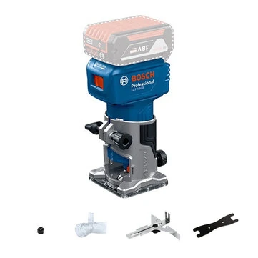 GLF 18V-8 600W Professional Cordless Compact Router Edge Milling Machine LED Light Spindle Lock Dust Management 10000-30000 RPM