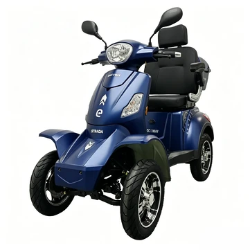 [EU Direct] RACCEWAY STRADA 4-Wheel Electric Scooter, 25km/h Road Legal, 1000W 60V 20Ah, 40km Range, Stable Mobility for Seniors & Adults
