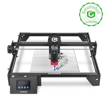 [EU Direct]Refurbished LONGER RAY5 5W Laser Engraver 3.5 inch Touch Screen Offline Carving Ultrafine Focused Laser 32-Bit Chipset Upgradable Laser Module