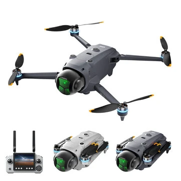 QY A26 PRO GPS 5G WiFi FPV with 4.5inch LCD Screen Controller 1080P HD Dual Camera Servo Gimbal 360° Obstacle Avoidance One-Key Airdrop Brushless Foldable RC Drone Quadcopter RTF