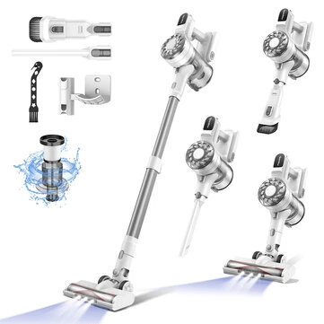 [EU Direct]Teendow V08 PRO Cordless Vacuum Cleaner 25kPa Powerful Suction, 6-In-1 Stick Vacuum For Pet Hair, Carpet, Hard Floors, Home Cleaning