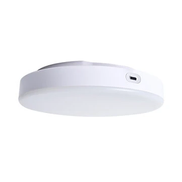 Elfeland Motion Sensor Rechargeable LED Ceiling Light 10000mAh 3 Colors Temperature Adjustable Ceiling Lamp with Remote Control