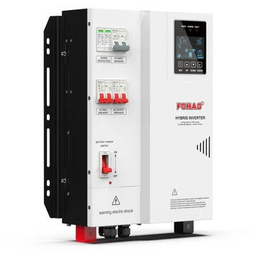 [EU Direct] FCHAO 030KHP 48V 5.5KW Pure Sine Wave Solar Inverter with Wifi Connector, MPPT Charge Controller & Built-in Combiner Box, 5500W 48V Invertor for Off-Grid Home/RV Backup, 030KHP-5.5KW-05HL-Wifi