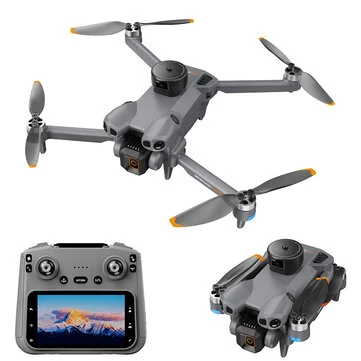 GGIRC G500 GPS 5G Repeater 1KM FPV with 4.5inch LCD Screen Controller 720P HD Dual Camera Servo Gimbal 360° Obstacle Avoidance One-Key Airdrop Brushless 239g Foldable RC Drone Quadcopter RTF