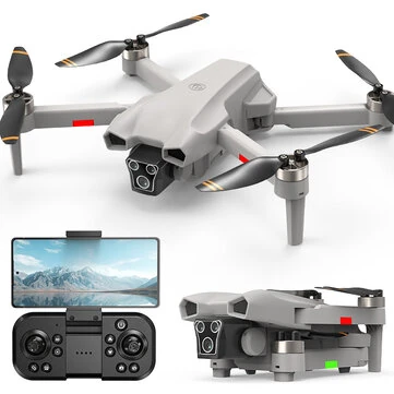 LYZRC L107 PRO WiFi FPV with Electric Adjustment HD Dual Camera Optical Flow Positioning Brushless Foldable RC Drone Quadcopter RTF