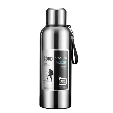 IPRee Large Capacity 1000ml/2000ml Cold Thermal Thermos Tumbler Stainless Steel Insulated Tea Coffee Water Bottle Insulation Flask Pot Travel Mug