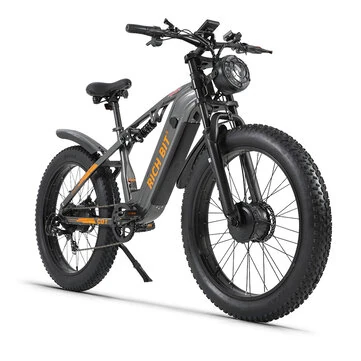 [EU DIRECT] RICH BIT C01 Electric Bike 48V 20Ah Battery 750W*2 Dual Motors Recommended Top Speed 25KM/H 26*4.0inch Tires 65KM Max Mileage 150KG Max Load Electric Bicycle