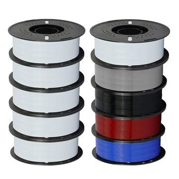 KINGROON PETG 3D Printer Filament 10kg 1.75mm 5KG White 5KG Mix Color High Strength Easy to Print Eco-Friendly No Bubbles Smooth Printing High Precision