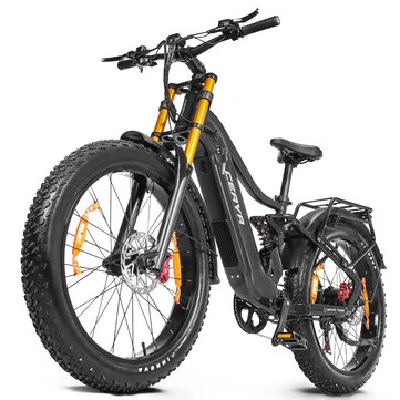 [EU Direct] Ceaya M500 Electric Bike 48V 20AH LGcell Battery 1000W Peak Power Motor Recommended Top Speed Torque Sensor 26*4.0inch Fat Tires 80-100KM Max Range 180KG Max Load Electric Bike