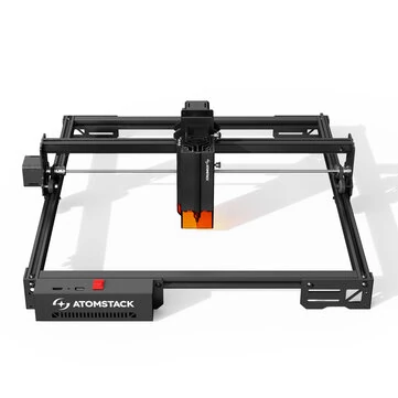 Refurbished AtomStack A20 PRO V2 20W Laser Engraver 24000mm/min Ultra Fast 120W High Power Laser Engraving Machine CNC Laser Cutter and Engraver Machine 400mm x 365mm Engraving Area for Metal Wood Leather