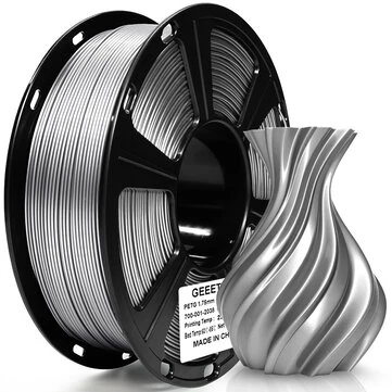 [EU Direct]Geeetech Metal PETG 3D Printer Filament 1.75mm 1kg Metallic Finish ±0.02mm Clog Free Bubble Free Tangles Frees for 3D Printing