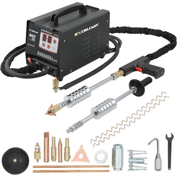 Excellway G90E Spot Welder Dent Puller, 3000W Stud Welder Dent Repair Kit, 7 Models Spot Welding Machine for Car Body Dent Repair
