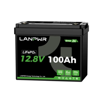 [EU Direct] LANPWR 12V 100Ah/200Ah/300Ah Bluetooth LifePO4 Pack A Grade Cells, 1280Wh/2560Wh/3840Wh Superior Deep Cycle Lithium Iron with BMS, Phosphate Battery Support 4 Series 4 Paralle for RV, Solar System, Boat, Household, Solar Panel Kit, Camping