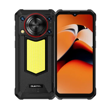 [EU Direct] Oukitel WP53 Pro 128dB Loudspeaker Camping Light 24GB RAM 256GB ROM 50MP Camera 6.52 inch 11000mAh 18W Fast Charge Android 15 NFC Unisoc T615 Octa Core IP68 IP69K Waterproof 4G Rugged Smartphone