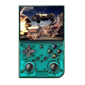 [64G+256G]ANBERNIC RG35XX Pro Handheld Game Console Built in 14000+ Games 3.5-inch IPS Screen Linux System Quad-core Support WiFi6&BT4.2 3200mAh Battery Dual Joysticks Vibration Motors HiFi-Speakers Video Game Player Console