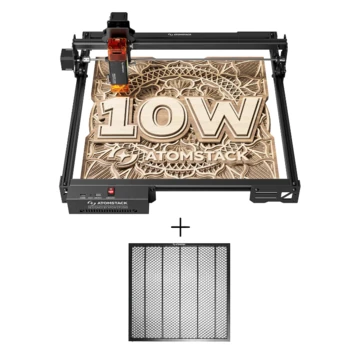 [EU Direct]ATOMSTACK A10 PRO V2 10W Laser Engraver 0.01mm High Precision for Wood and Metal Dark Acrylic Glass with 400x400mm Thickened All Metal Honeycomb