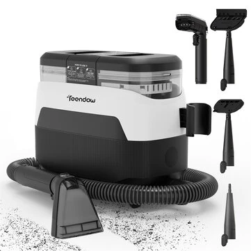 [EU Direct]Teendow C6 MAX Portable Carpet Cleaner Vacuums 1650W 12Kpa Multipurpose High Temperature Steam Carpet Cleaner With Dual Water Tank Spot Cleaner