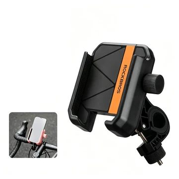 ROCKBROS Universal Bicycle Phone Mount 360° Rotation Adjustable Handlebar Holder for 4.7-7.2 Inch Cell Phone Bike & Scooter