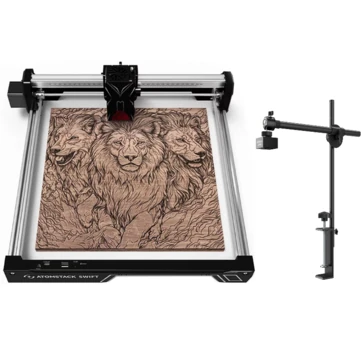 [EU Direct] ATOMSTACK Swift 7W/12W Portable Laser Engraver 300x300mm 10000mm/min DIY Laser Cut Engraving Machine with AC1 PRO Camera Precise Positioning