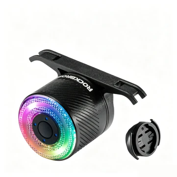 ROCKBROS Q1 Ultra RGB Bike Taillight Waterproof Brake Sensing Bike Rear Light 300mAh Battery Type-C Rechargeable Cycling Safe Taillight
