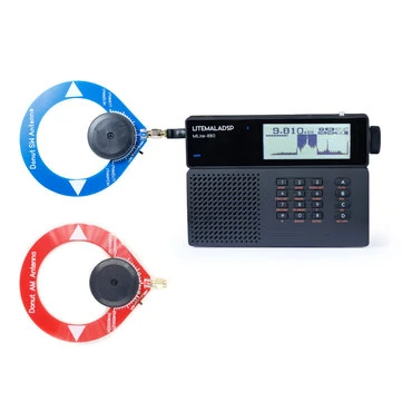 LITEMALADSP MLite-880 Software-Defined Radio + 2pcs Donut AM SW Antenna Full Band SDR SSB CW AM SAM NFM WFM support Longwave Medium Wave Shortwave Aviation Band