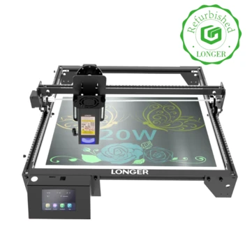 [EU Direct] Refurbished LONGER RAY5 20W Laser Engraver Cutter Fixed Focus 0.08*0.1mm Laser Spot 375*375mm Working Area Color Touchscreen 32-Bit Chipset Support APP Connection