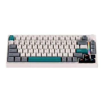 Upgrade GAMAKAY TK75 SOCD Mechanical Keyboard with 0.85-inch LCD Display Tri-mode ARGB LEDs Gasket Structure 8000mAh Battery 8K Polling ISO DE & US Layout Gaming Keyboard