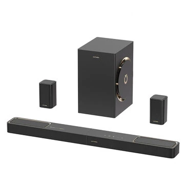 [EU Direct] ULTIMEA Skywave F40 Boom 460W 5.1.2CH Soundbar with 2 Surround Speakers Built-in 6.5 Inch Wired Subwoofer SurroundX&BassMX Technology HD eARC Smart APP Control Compact bluetooth 5.4 Speaker Soundbar Subwoofer