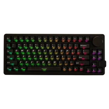 Gamakay NS75 Hall Effect Magnetic Switch Mechanical Keyboard with Rotary Knob Tri-mode 83-keys Hot Swappable RGB 0.005mm RT Accuracy 8K Polling Rate
