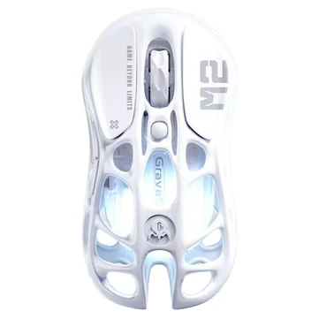 Gravastar Mercurys M2 Gaming Mouse PAW3395 Sensor Tri-mode Skeletal Frame Design RGB Lights 26000DPI 5 Programmable Buttons 1KHz Polling Rate Wireless Mouse